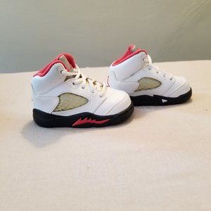 Air Jordan Retro 5 Fire Red Infant Baby Sneakers